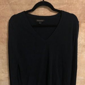 Banana Republic navy blue merino wool sweater